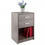 Molina Accent Table, Nightstand, Ash Gray