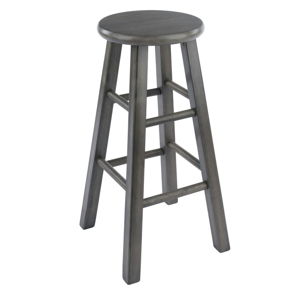 Ivy Square Leg Counter Stool, Rustic Oyster Gray