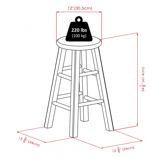 Ivy Square Leg Counter Stool, Rustic Oyster Gray