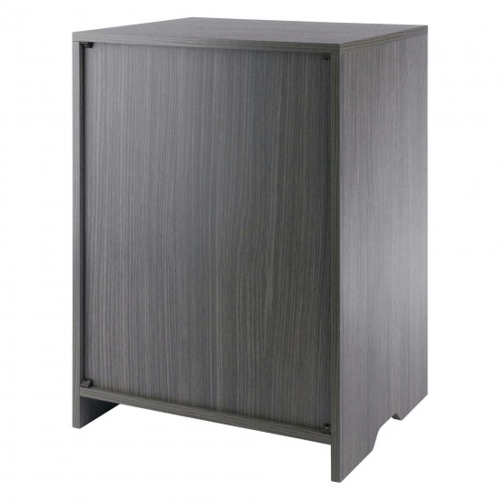 Nova 1-Drawer Storage Cabinet, Charcoal