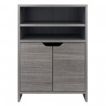 Nova Open Shelf Storage Cabinet, Charcoal