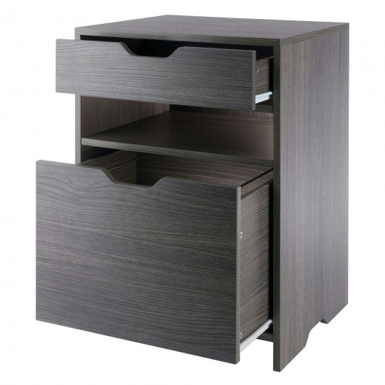 Nova Filing Storage Cabinet, Charcoal