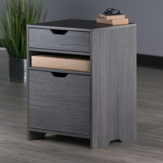 Nova Filing Storage Cabinet, Charcoal