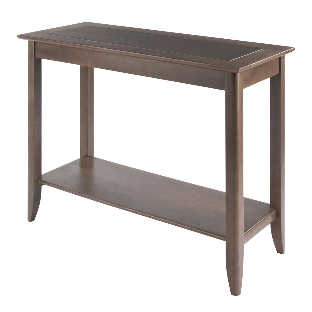 Santino Console Hall Table, Oyster Gray