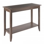 Santino Console Hall Table, Oyster Gray