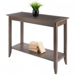 Santino Console Hall Table, Oyster Gray