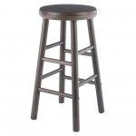 Shelby 2-Pc Swivel Seat Counter Stool Set, Oyster Gray