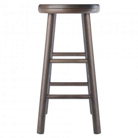 Shelby 2-Pc Swivel Seat Counter Stool Set, Oyster Gray