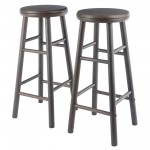 Shelby 2-Pc Swivel Seat Bar Stool Set, Oyster Gray