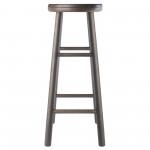 Shelby 2-Pc Swivel Seat Bar Stool Set, Oyster Gray