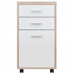 Kenner File Cabinet, 2-Drawer, Reclaimed Wood and White