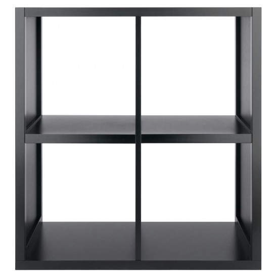 Timothy 2x2 Storage Cube Shelf, Black