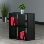 Timothy 2x2 Storage Cube Shelf, Black