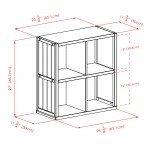 Timothy 2x2 Storage Cube Shelf, Black