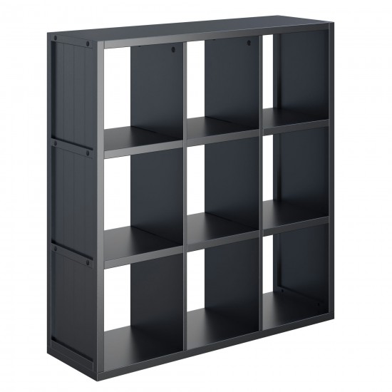 Timothy 3x3 Storage Cube Shelf, Black