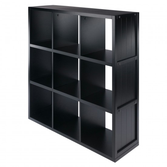 Timothy 3x3 Storage Cube Shelf, Black