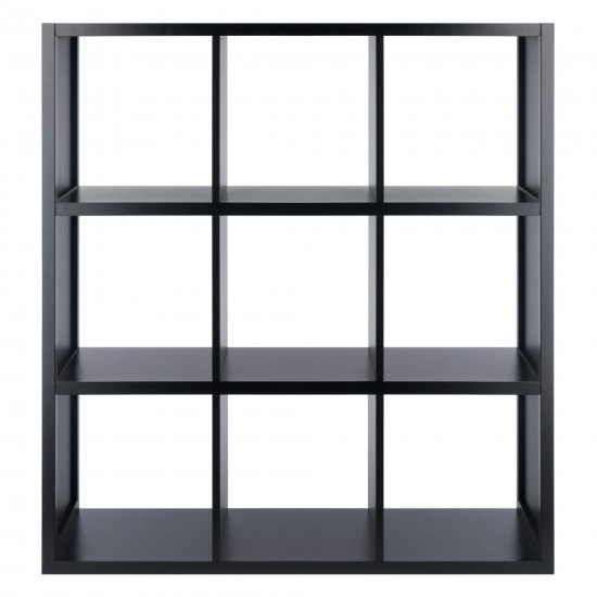 Timothy 3x3 Storage Cube Shelf, Black