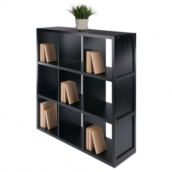 Timothy 3x3 Storage Cube Shelf, Black