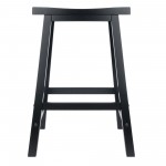 Satori Saddle Seat Counter Stool, Black