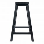 Satori Saddle Seat Counter Stool, Black