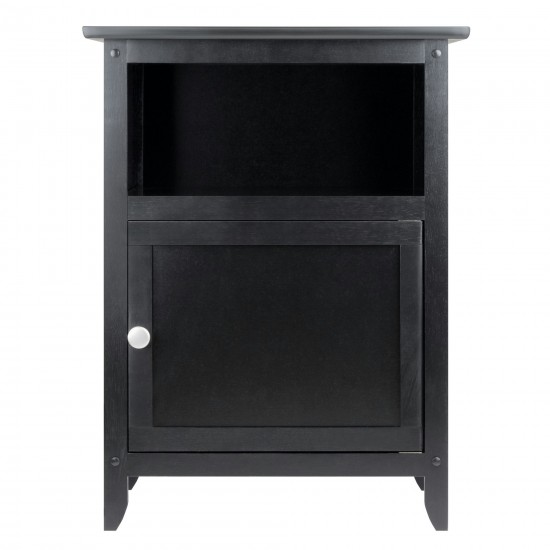 Henry Accent Table, Nightstand, Black