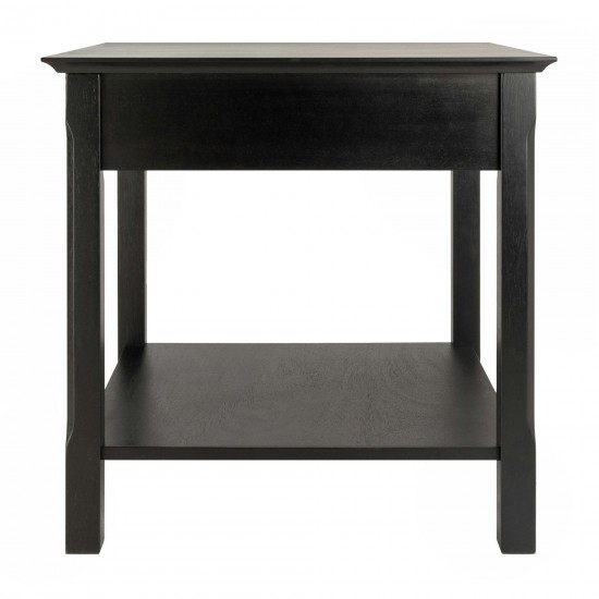 Timber Accent Table, Black