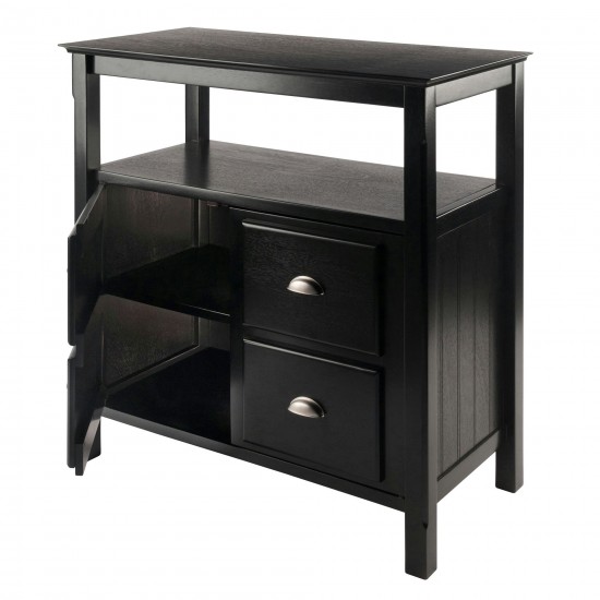 Timber Buffet Cabinet, Black