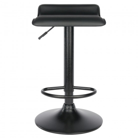 Obsidian 2-Pc Adjustable Swivel Stool Set, Black