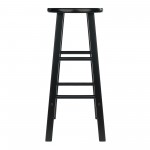 Element 2-Pc Bar Stool Set, Black