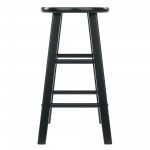 Element 2-Pc Counter Stool Set, Black