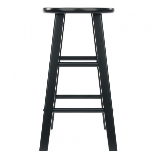 Element 2-Pc Counter Stool Set, Black