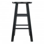 Element 2-Pc Counter Stool Set, Black