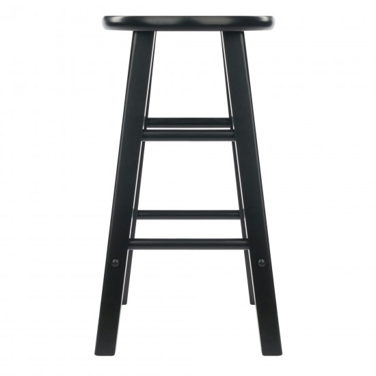 Element 2-Pc Counter Stool Set, Black