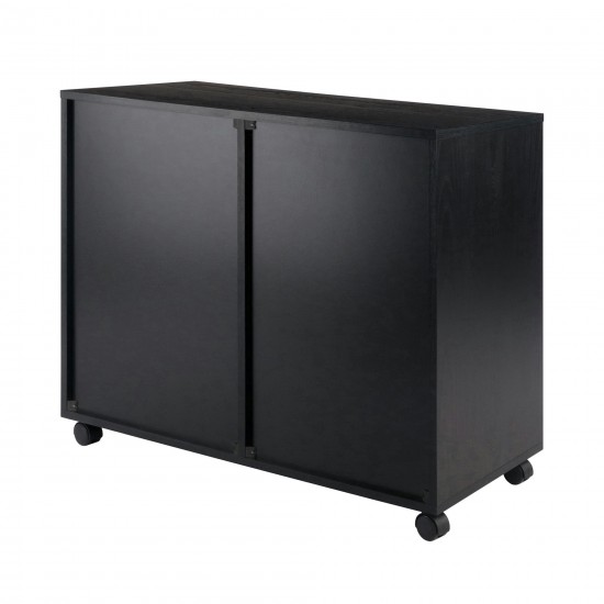 Halifax Wide Storage Cabinet, 2-Drawer, Filing Cabinet, Black