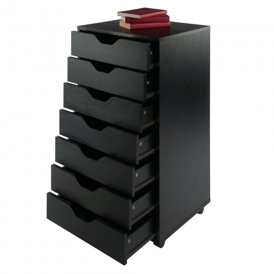 Halifax 7-Drawer Cabinet, Black