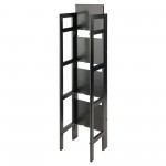 Terry 4-Tier Foldable Shelf, Narrow, Black