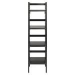 Terry 4-Tier Foldable Shelf, Narrow, Black