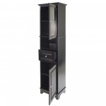 Alps Tall Storage Cabinet, Black