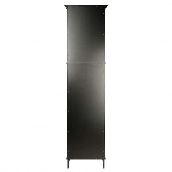 Alps Tall Storage Cabinet, Black