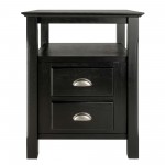 Timber Accent Table, Nightstand, Black