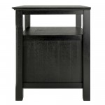 Timber Accent Table, Nightstand, Black