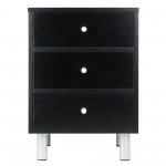 Daniel Accent Table, Nightstand, Black and Slate Gray