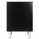 Daniel Accent Table, Nightstand, Black and Slate Gray