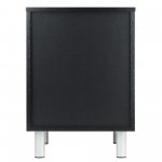 Daniel Accent Table, Nightstand, Black and Slate Gray