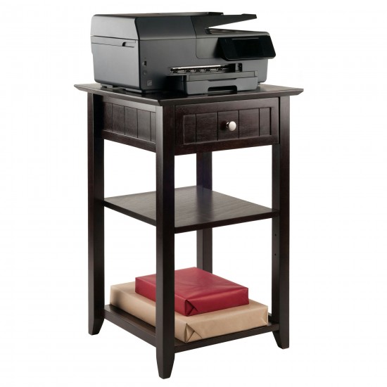 Burke Home Office Printer Stand, Coffee