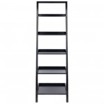 Bailey 5-Tier Leaning Shelf, Black