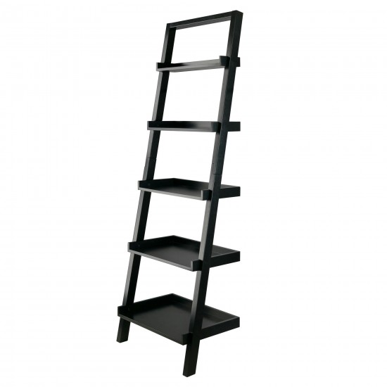 Bellamy 5-Tier Leaning Shelf, Black