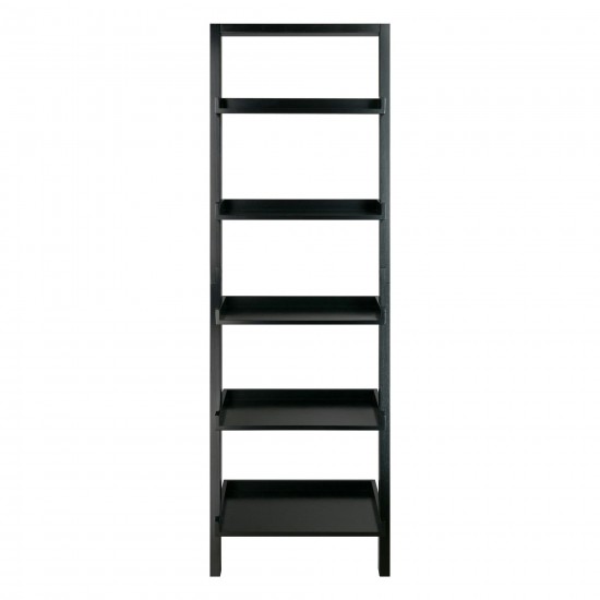 Bellamy 5-Tier Leaning Shelf, Black