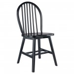 Windsor 2-Pc Chair Set, Black