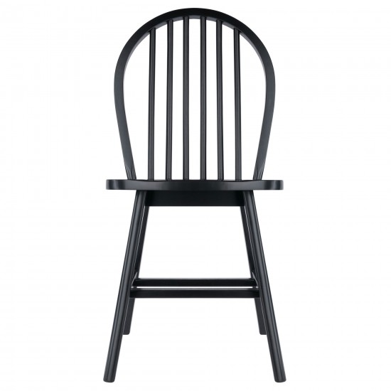 Windsor 2-Pc Chair Set, Black